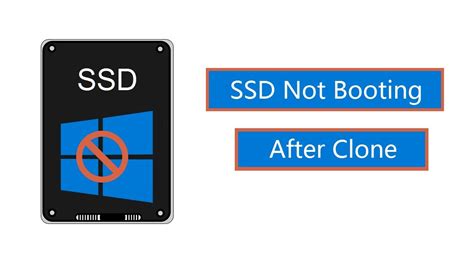 new ssd not booting after cloning